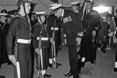 Inspecting the cadets at TS Lionel Preston